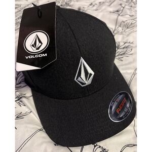 NEW Volcom‎ Men's Charcoal Gray FlexFit Baseball Hat, L/XL